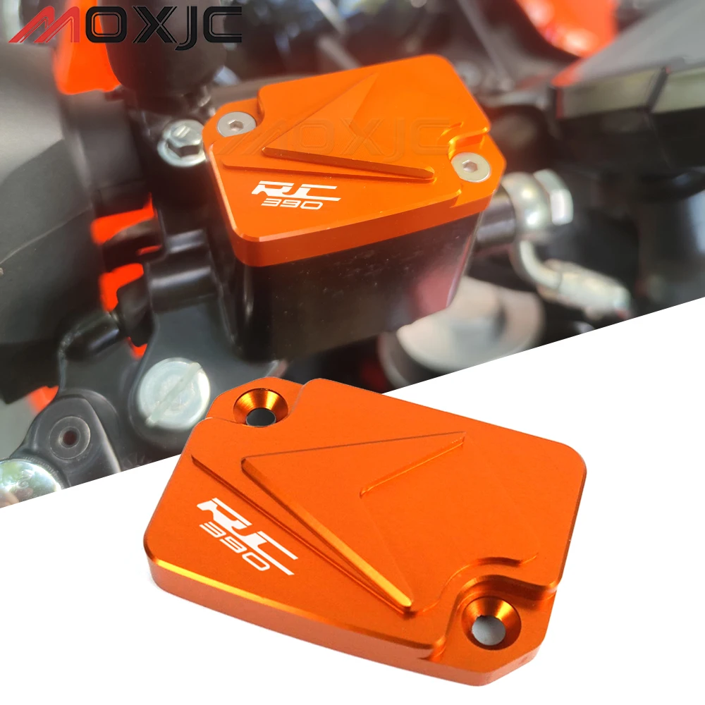 

Aluminum Alloy Front Brake Fluid Reservoir Cap Cover Fuel Cap Pump Cover for KTM RC 390 RC390 2016-2021