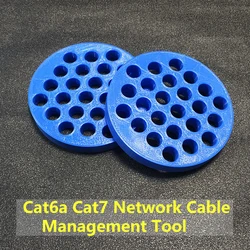 24 와이어 케이블 관리 도구 Cat6A 카테고리 6A Cat7 네트워크 케이블 빗 케이블 해결사, 관리 도구 배선 배선 도구