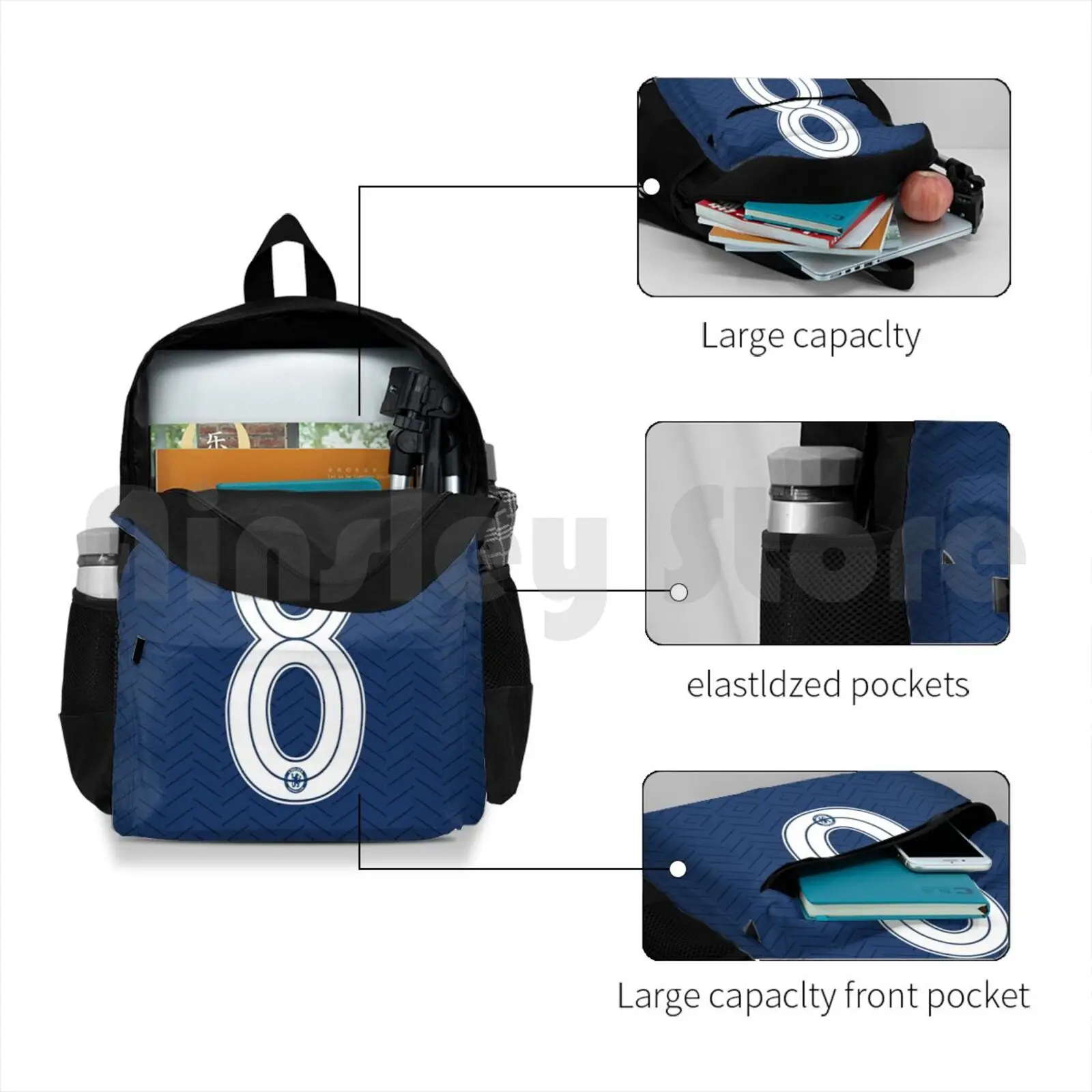 Lampard Outdoor Wandelrugzak Rijden Klimsport Tas Thierry Henry Gooners Kanonniers Voetballer Gaming Premier Salah