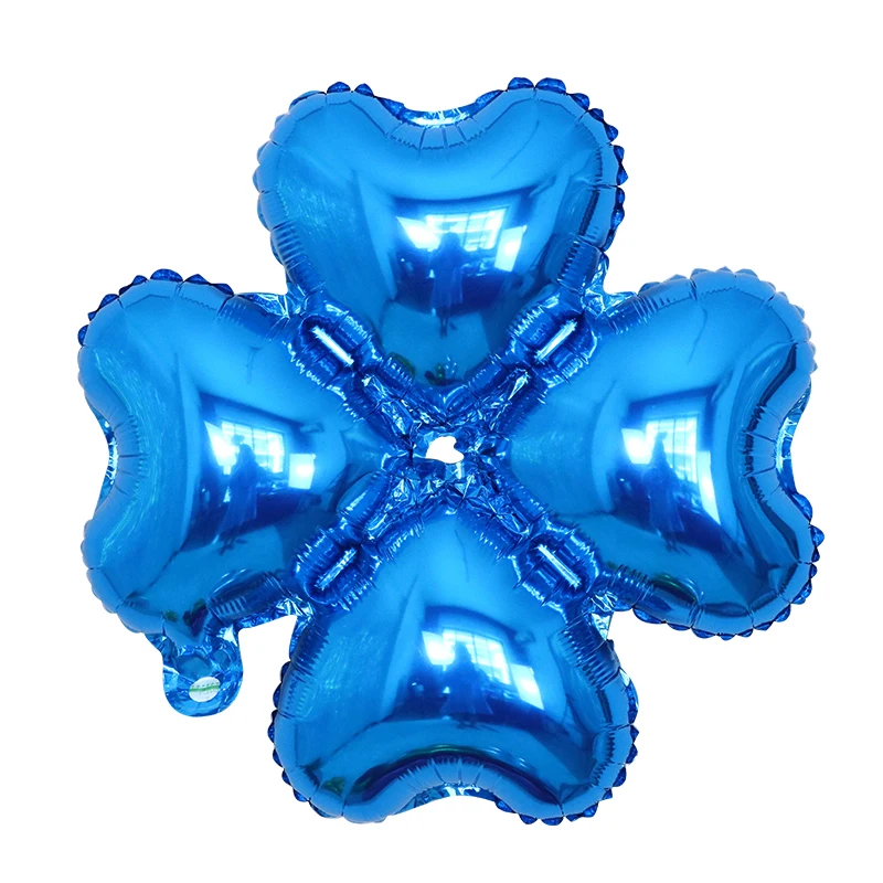 50pcs 4petals 18inch Flower Aluminum Foil Balloons Arch Four Leaf Clover Baloes Building Column Arch for Wedding Decor Globos