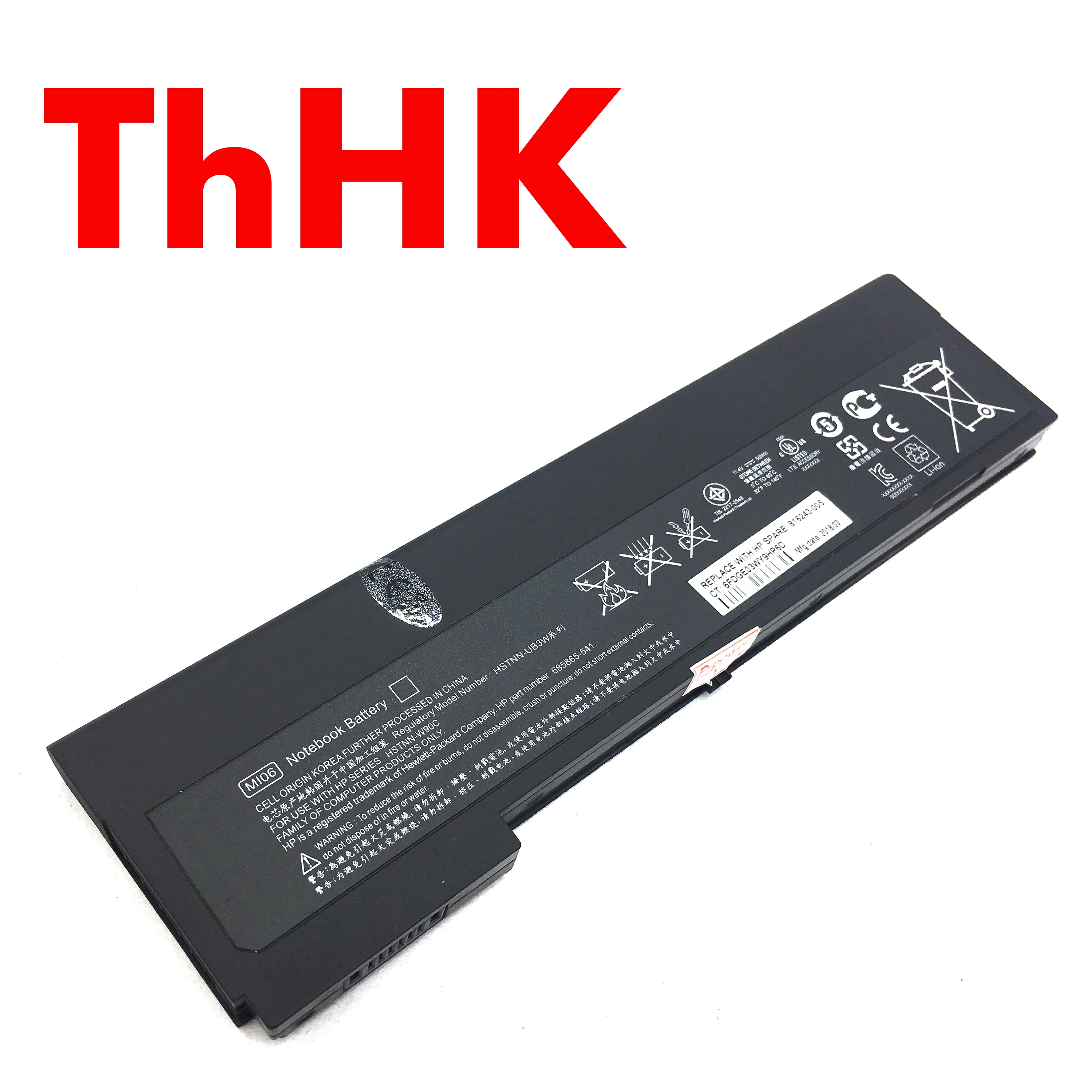 Genuine Original 48Wh 6Cell MI04 MIO4 MI06 MIO6 HSTNN-UB3W HSTNN-W90C 685865-541 Laptop Battery For HP EliteBook 2170p