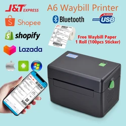 Thermal Printer Waybill PDF Printer For Shipping Label Shopee Lazada  Mini Destop Wireless Bluetooth and USB Port Printer