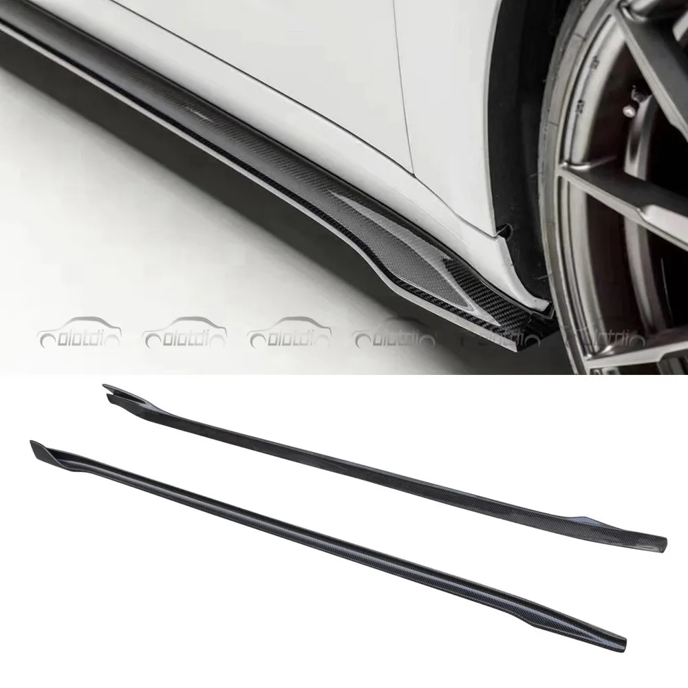 OLOTDI V Stil Auto Styling Carbon Side Röcke Stoßstange Seite Schürze Splitter Für Tesla MODELL 3