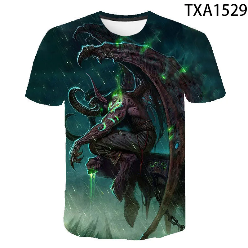 Game Warcraft 3D Printed T Shirts Men Women Children Popular Game Short Sleeve Summer Fashion Streetwear Tops Boy Girl Kids Tees