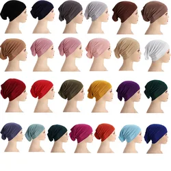 Bonnet tubulaire en coton mercerisé pour femme, monochromatique modal, bavoir arabe, haut FS, malaisien