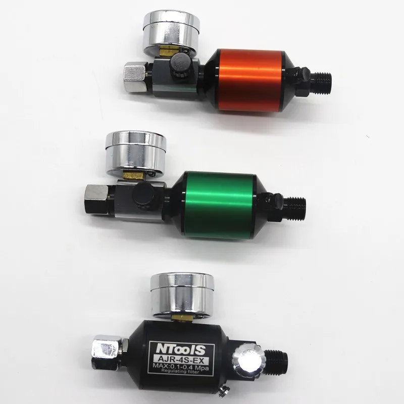 Air Regulator with Air Filter Spray Gun Air Regulator Gauge Air Spray In-Line Water Trap Filter Tools Paint Spray Gun Regulator