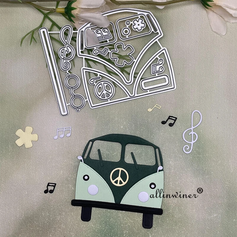 New Bus car decoration Metal Cutting Dies Stencils For DIY Scrapbooking Decorative Embossing Handcraft Die Cutting Template