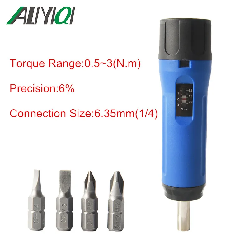 

Aliyiqi ZSQ 0.5-3N.M Economical Preset Torque Screwdriver Torque Wrench Idling and Slipping Torque