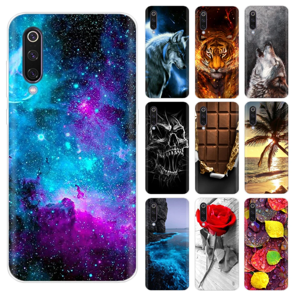 Case For Xiaomi Mi 9 Case Cover Cartoon Silicon Soft TPU Cover For Xiaomi Mi9 Mi 9 SE Case Phone Shell Bag Mi 9 Lite Bumper Etui