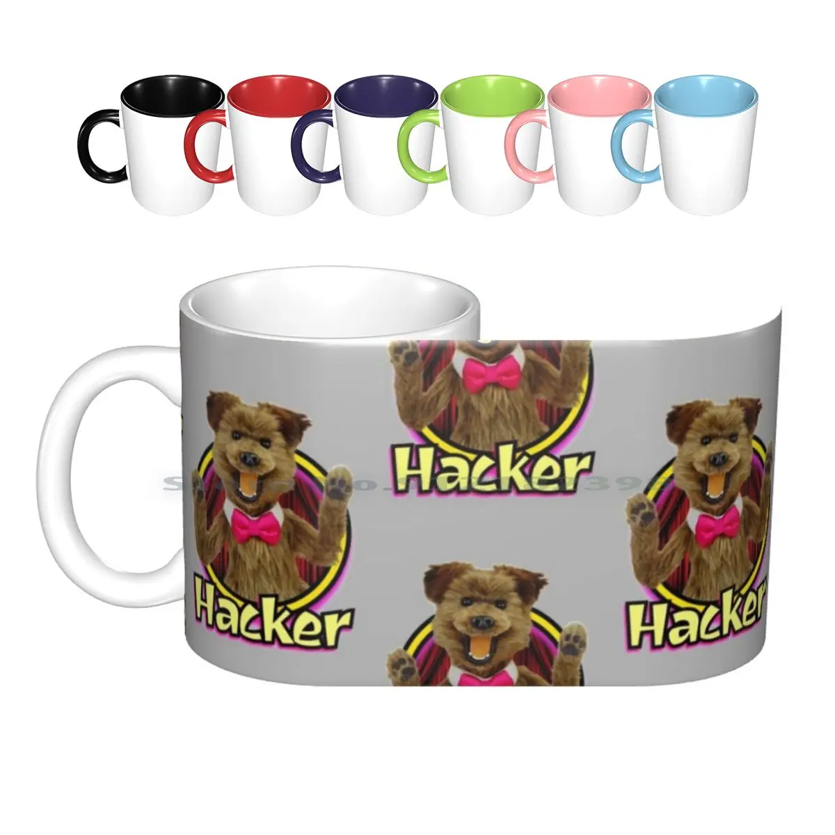 Hacker T. Dog From Hacker Time Ceramic Mugs Coffee Cups Milk Tea Mug Puppet Puppetbuilder Puppetbuilding Puppeteer Puppetmaker