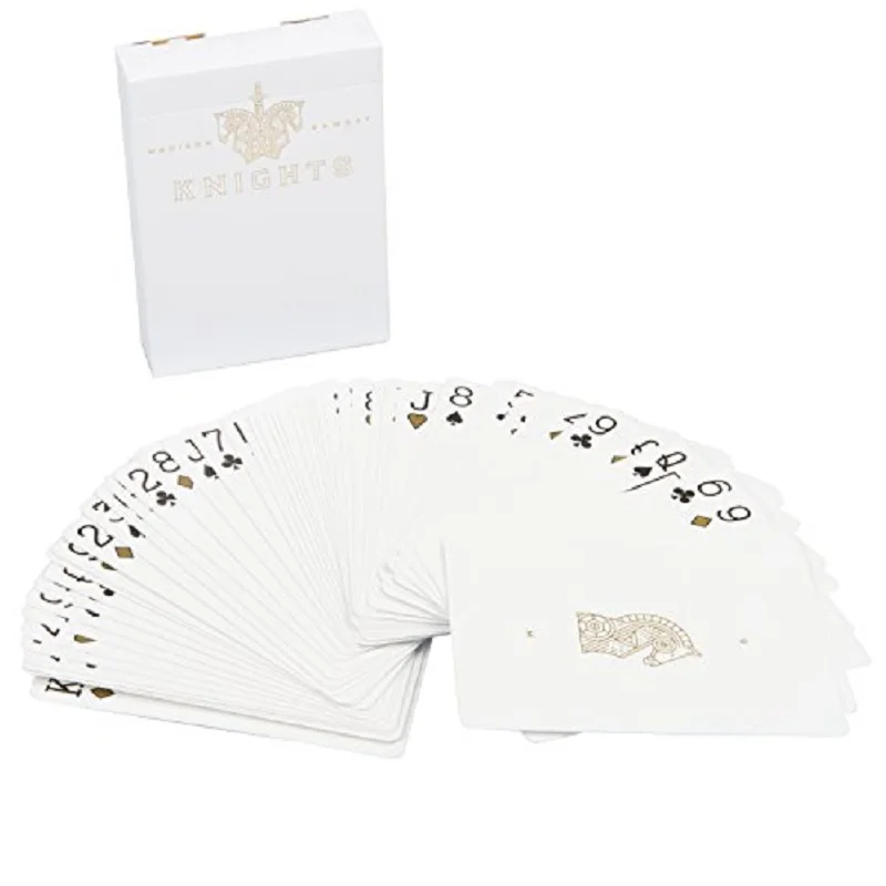 Ellusionist White Knights Playing Cards Deck Magic Card Games Magic Tricks Props for Magician