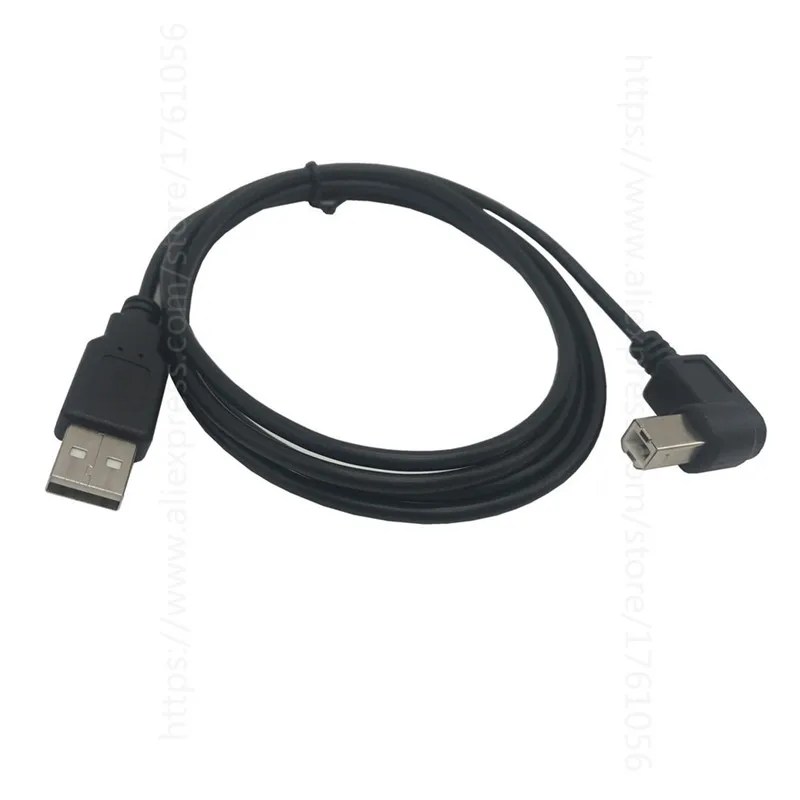USB Cable High Speed 2.0 A To B Male 90 Degree Right Angle Cable for Canon Brother Samsung Hp Epson Printer Cord 5feet 1.5m