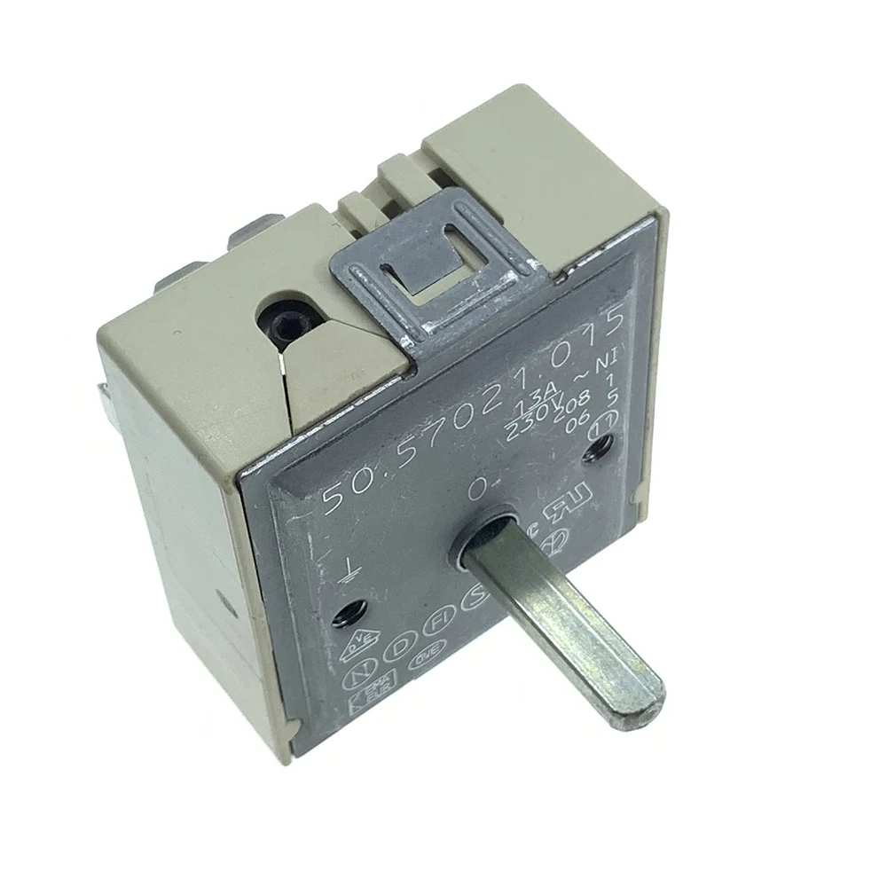 50.57021.015 EGO Single Energy Regulator Stove/Cooktop Control Switch Electric Range Infinite Switch Compatible 50.57021.010