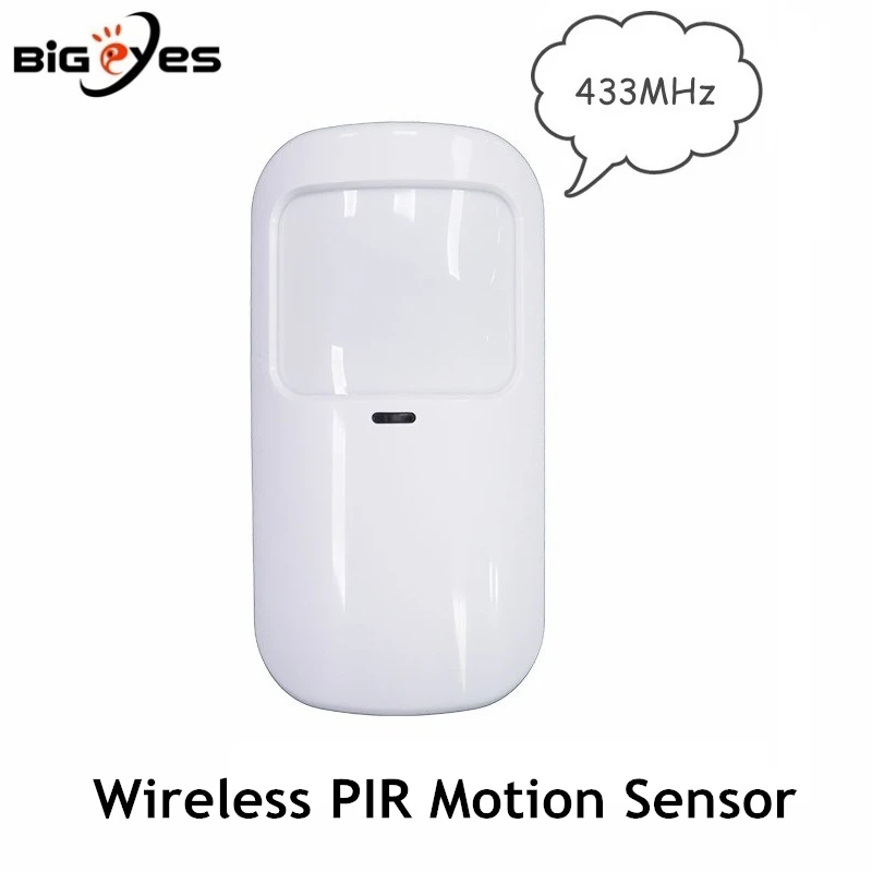 

433MHz Wireless PIR Motion Sensor Infrared Motion Detector Human Movement Detector Battery Powered Motion Sensor with Pet-immune