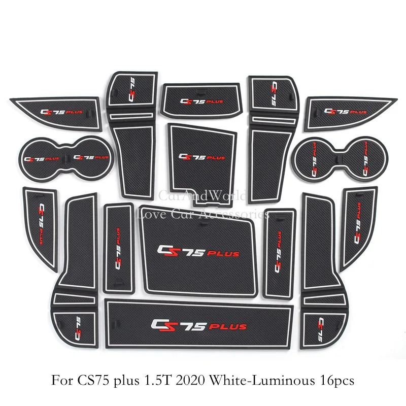 

For Changan CS75 plus 2020-2022 Interior Moulding Non-slip Cup Mats Anti Slip Door Groove Gate Slot Pad Mat Car Accessories