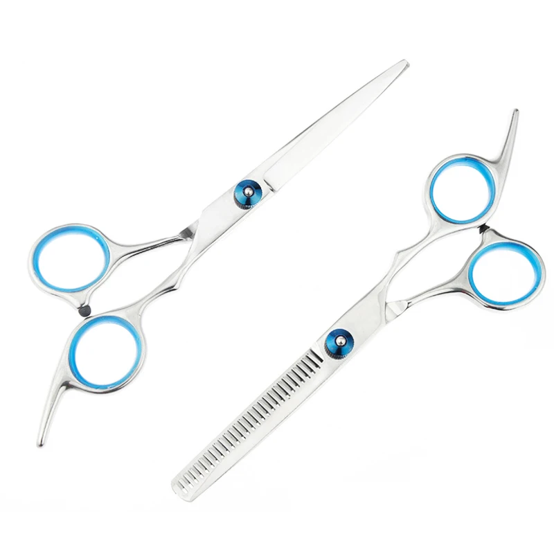 Gunting Tahan Karat Profesional 6 Inci Penipis Hewan/Gunting Lurus Pemotong Hewan