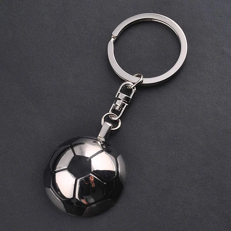 Llavero con colgante de fútbol, llavero creativo y bonito giratorio de fútbol, juego mundial, deporte, conmemorativo, regalo para amantes del fútbol