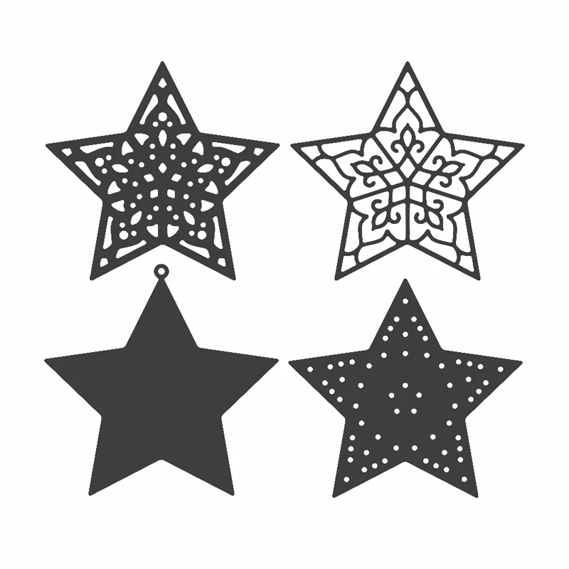 Sparkling Stars Metal Cutting Dies Scrapbooking Card Album Making DIY Crafts Stencil Supplies New 2020