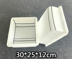 Cement Antique Brick Mold Square Garden pass Making Brick Mould 3D Carving Anti-Slip Concrete Plastic Paving Molds 30x25x12cm