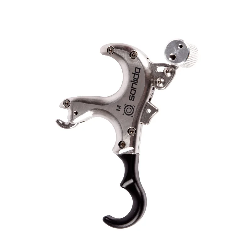 Imagem -02 - Sanlida Archery X10 Composto Bow Thumb Release Trigger Ajustável Cnc Finish Acessórios Alvo Archery