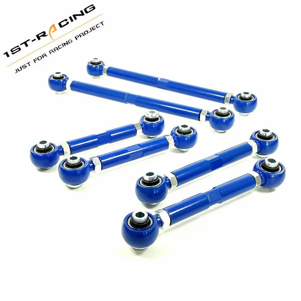 6PCS Adjustable Rear Camber+Toe Arm+Trailing Arm For BMW 2006-2011 E90 & E92 E93 325i 325xi 328i 330i 335i 335xi