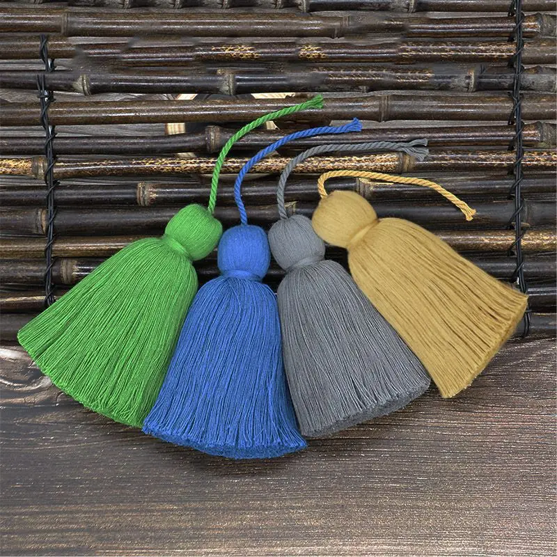 WFFNNKC 5Pcs Cotton Fat Big Tassels Trim Home Textile Garments Curtains Crafts Accessories Hanging Fringe Fashion Bag Pendant