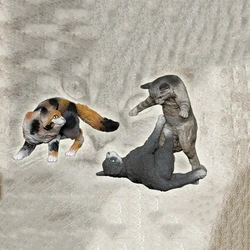 1/35 MODERN CAT INCLUDE 3 Resin figure Model kits Miniature gk Unassembly Unpainted