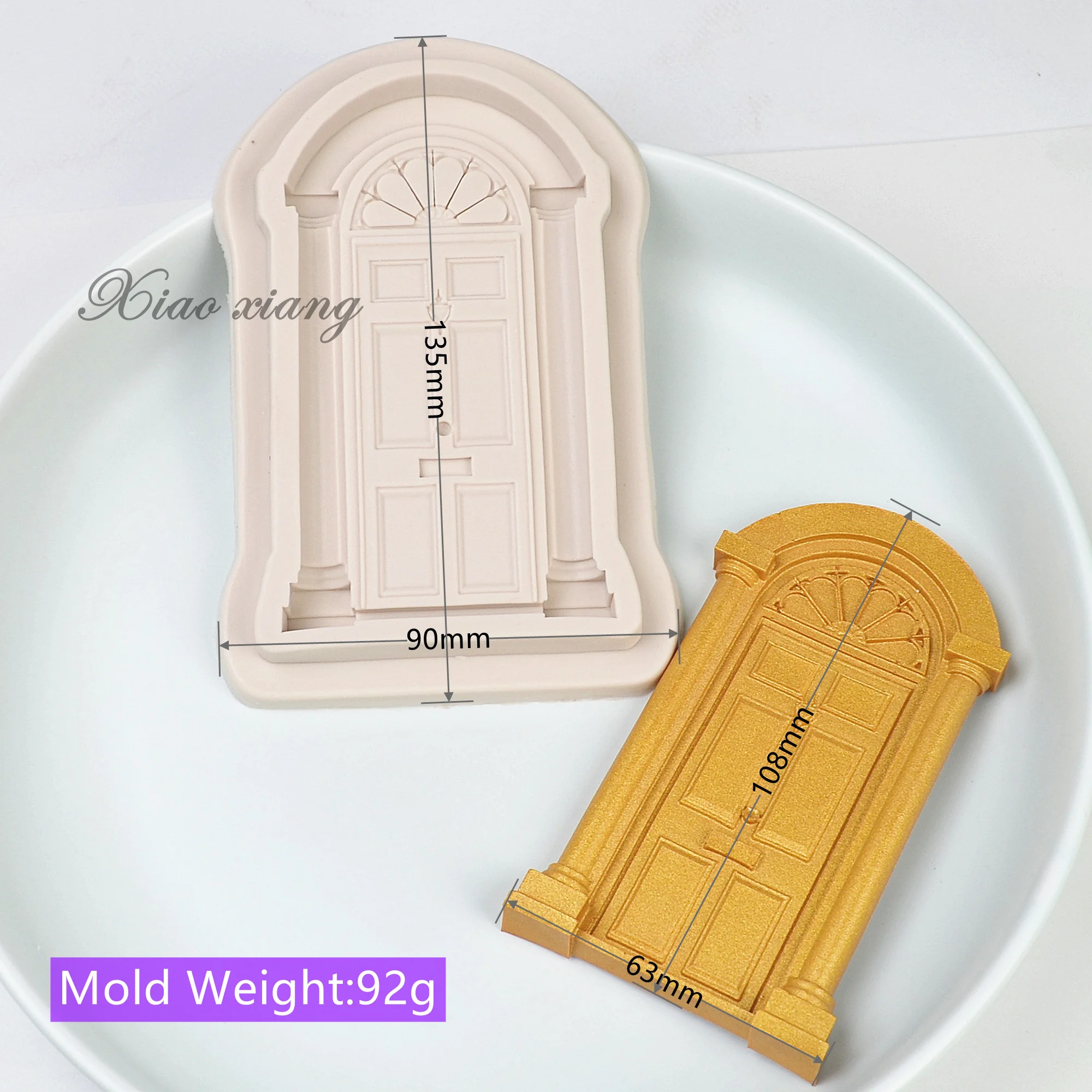 3D Door Silicone Mold Frame Border Fondant Cake Decorating Cookie Baking Tools Christmas Candy Chocolate Gumpaste Moulds