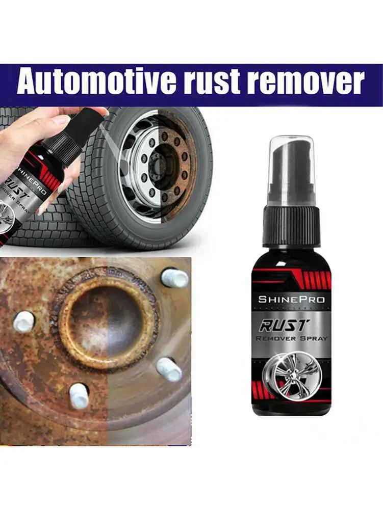 

30ML Car Wheel Rust Remover Cleaning Spray Decontaminate Brightener Rust Remover Of Chromium Magnesium-aluminum Stainless Steel