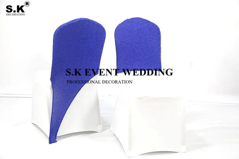 

Nice Looking Glitter Sequin Spandex Chair Cover Cap Hood For Wedding Banquet Event Decoration