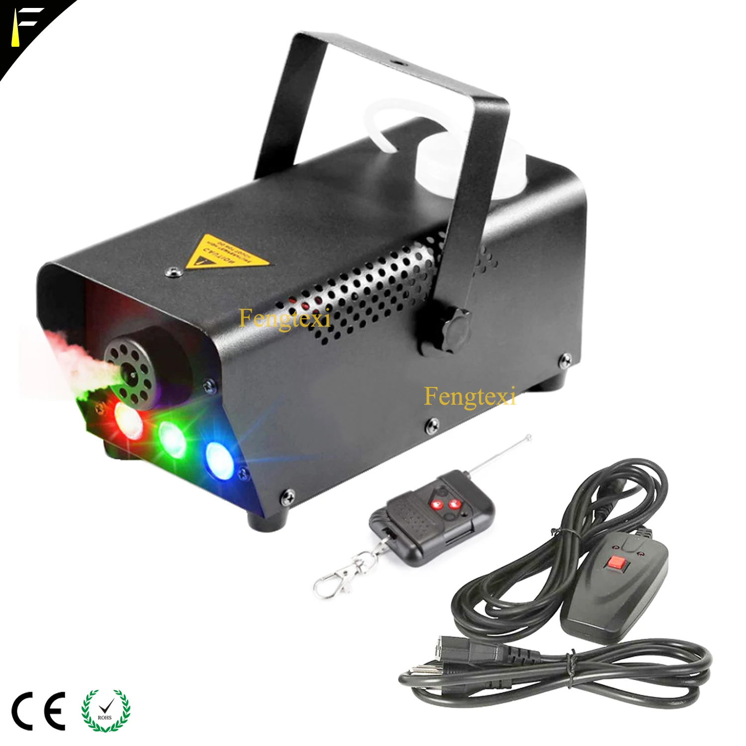 Imagem -03 - Máquina de Fumaça Nebulizador para Festas de Casamento com Controle Remoto e Manual Rgb 400w