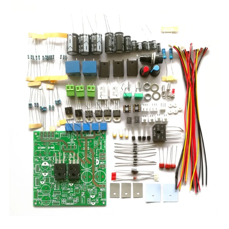 Adjustable Power Supply 0-30V 0-5A Learning Experiment Power Board Stabilized Constant Current Power Board Kit for DIY M68E