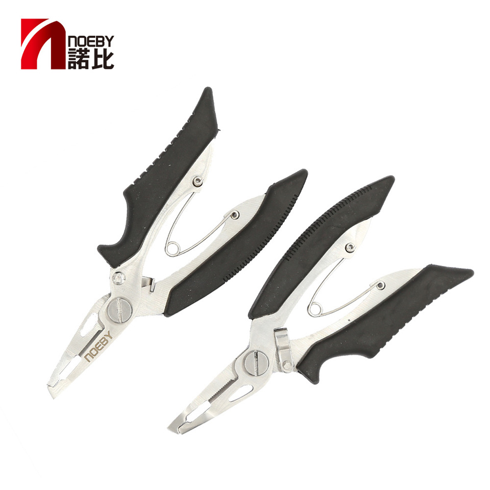  NOEBY Stainless Steel Fishing Plier Multifunctional Gripper Fishing Scissors for Ring Hook Remover Line Cutter Fishing Tool 