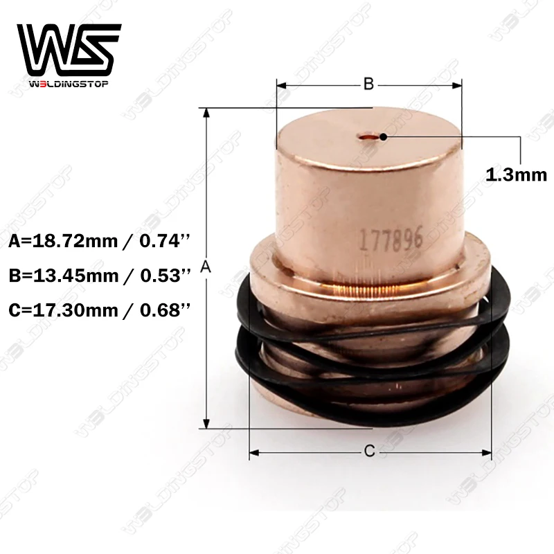 177896   Spitzendüse für Miller ICE-80C ICE-80CM Plasmaschneiderbrenner Verbrauchsmaterial PKG/5