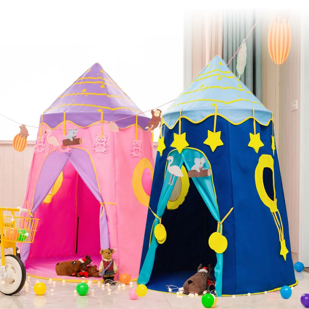 Kinder Zelt Innen Mädchen Spielen Haus Junge Mädchen Spielzeug Haus Prinzessin Castle Home Baby Jurte Geschenke Falten Zelte Kinder room Decor