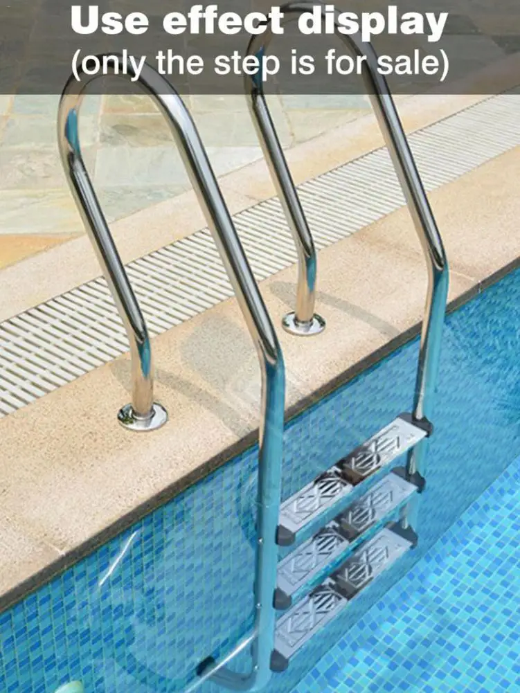 Pool Ladder Rung Stainless Steel Ladder Step With 2 ScrewsSize For Above Ground Underground Pools