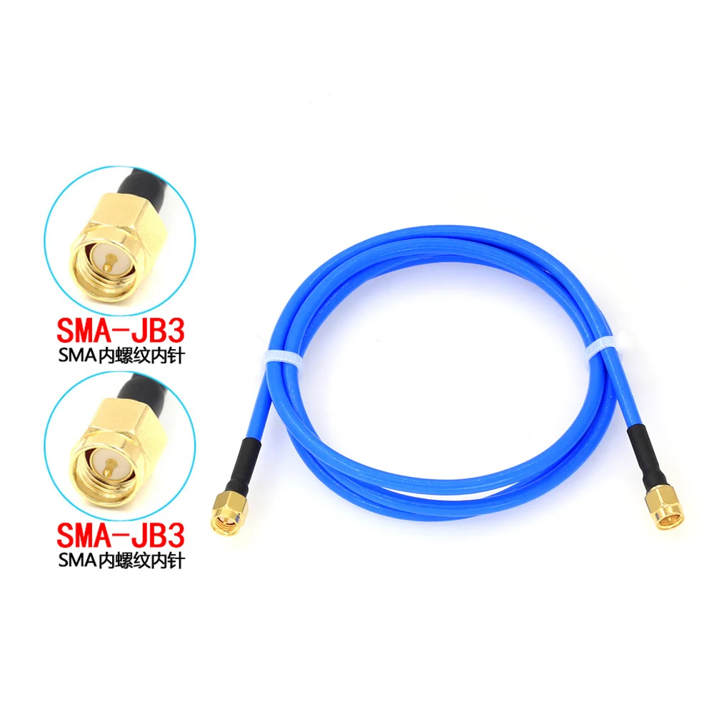 SMA male to male plug straight connector with RG402 RG141 RG-402 Coaxial Jumper blue cable 10CM-200CM RF Low Loss Coax