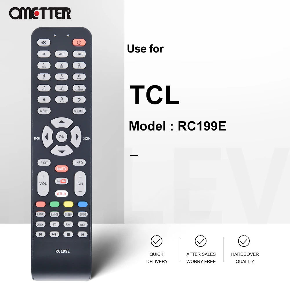 TCL TV LCD 원격 제어 RC199E 에 적합