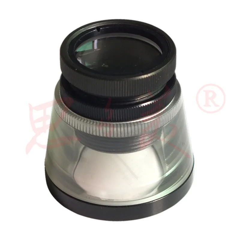 Scaled 9X Identification Measurement Cylinder Loupe Magnifier Printing Measuring Magnifying Glass with Reticle