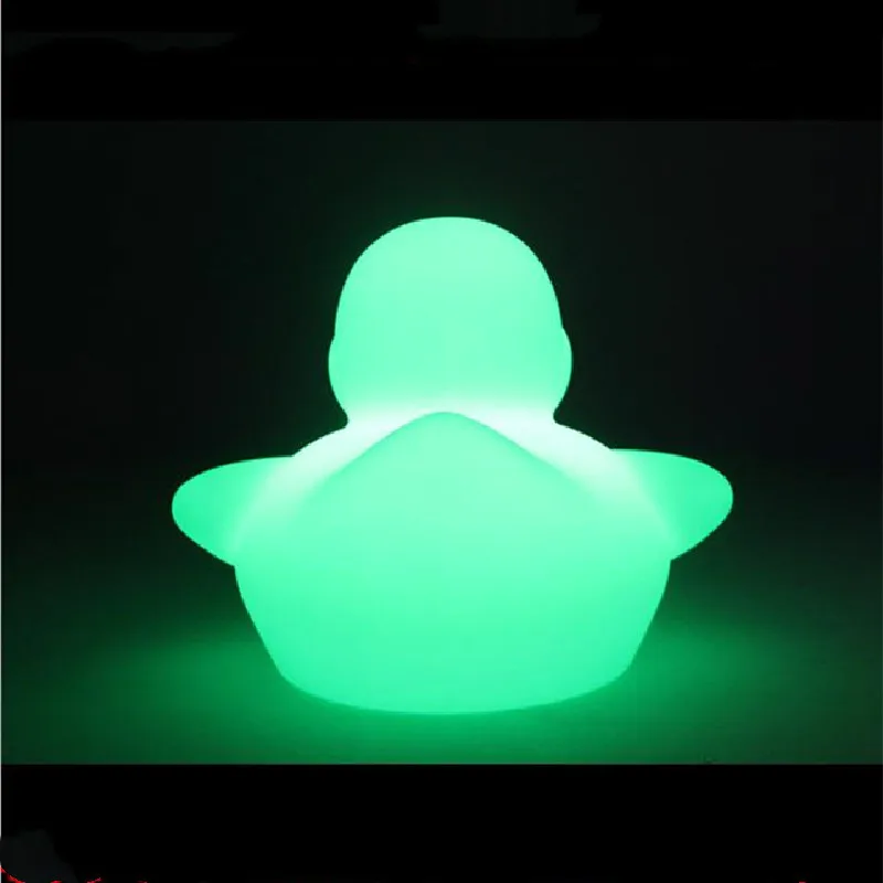 Luminous Swim Ducks Night Light RGB Color Changing Cute Duck Lighting Glowing Duck Floating Bath Light LED Pool Lights for Home