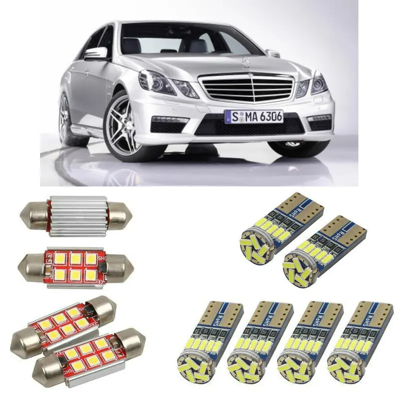 

Interior led Car lights For mercedes e class w212 sedan bulbs for cars License Plate Light 14pc