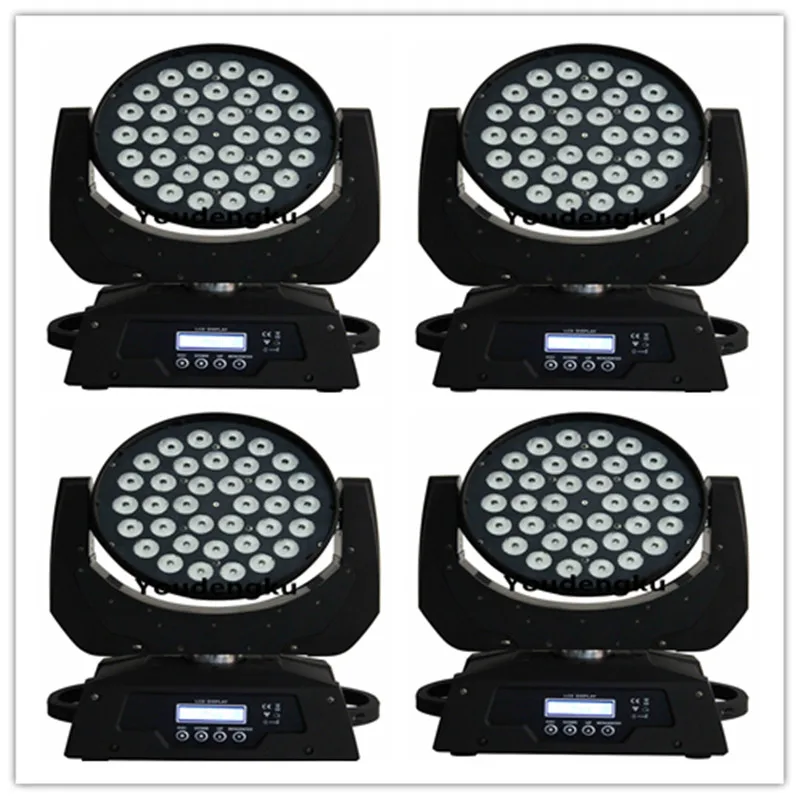 4pcs led light moving head rgbw 36*10 watt rgbw wash led moving head wedding stage show lighting