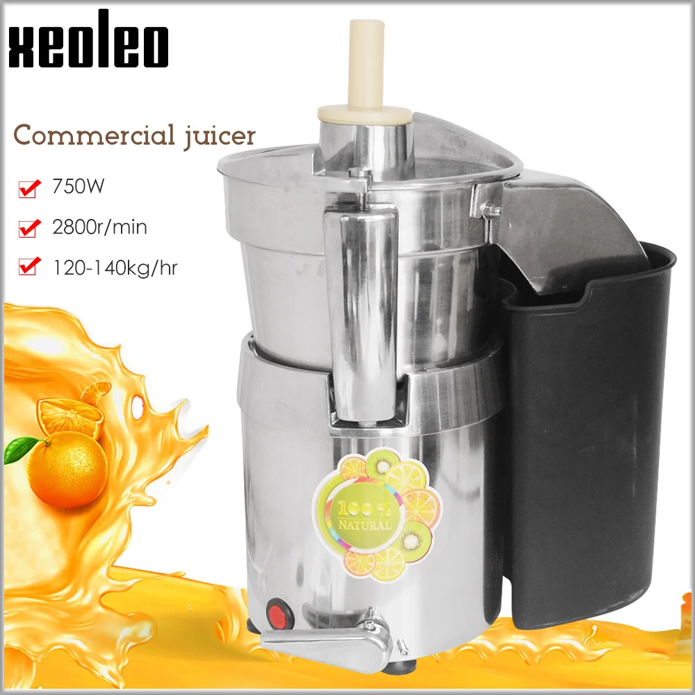 

XEOLEO Electric Juice machine Fruit/egetable juicer 750W Fresh Fruit Juicing Machine Commercial juicer 2800r/min