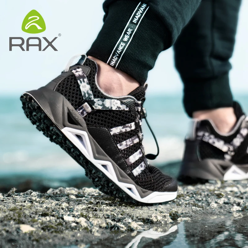 Rax New Trekking Shoes Mens Hiking Shoes Breathable Quick Drying Aqua Water Shoes Outdoor Sports Sneakers Walking Mountain Boots