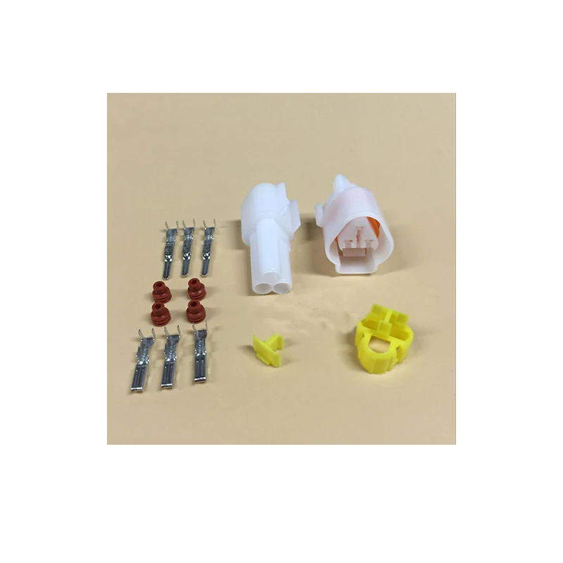 10 sets Kit 3 Pin Way Waterproof Electrical Wire Connector Plug auto connectors car connector female male