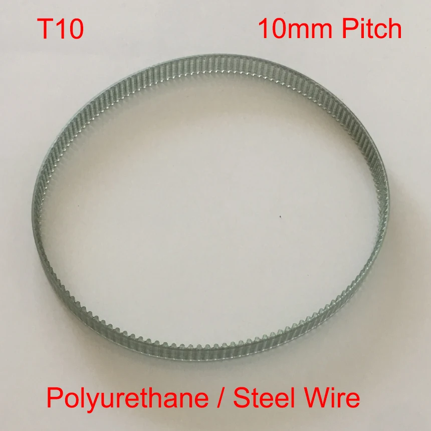 

T10 1860mm 1880mm 1950mm 186 188 195 Tooth 15mm 20mm 25mm 30mm 35mm Wide 10mm Polyurethane PU Steel Wire Synchronous Timing Belt