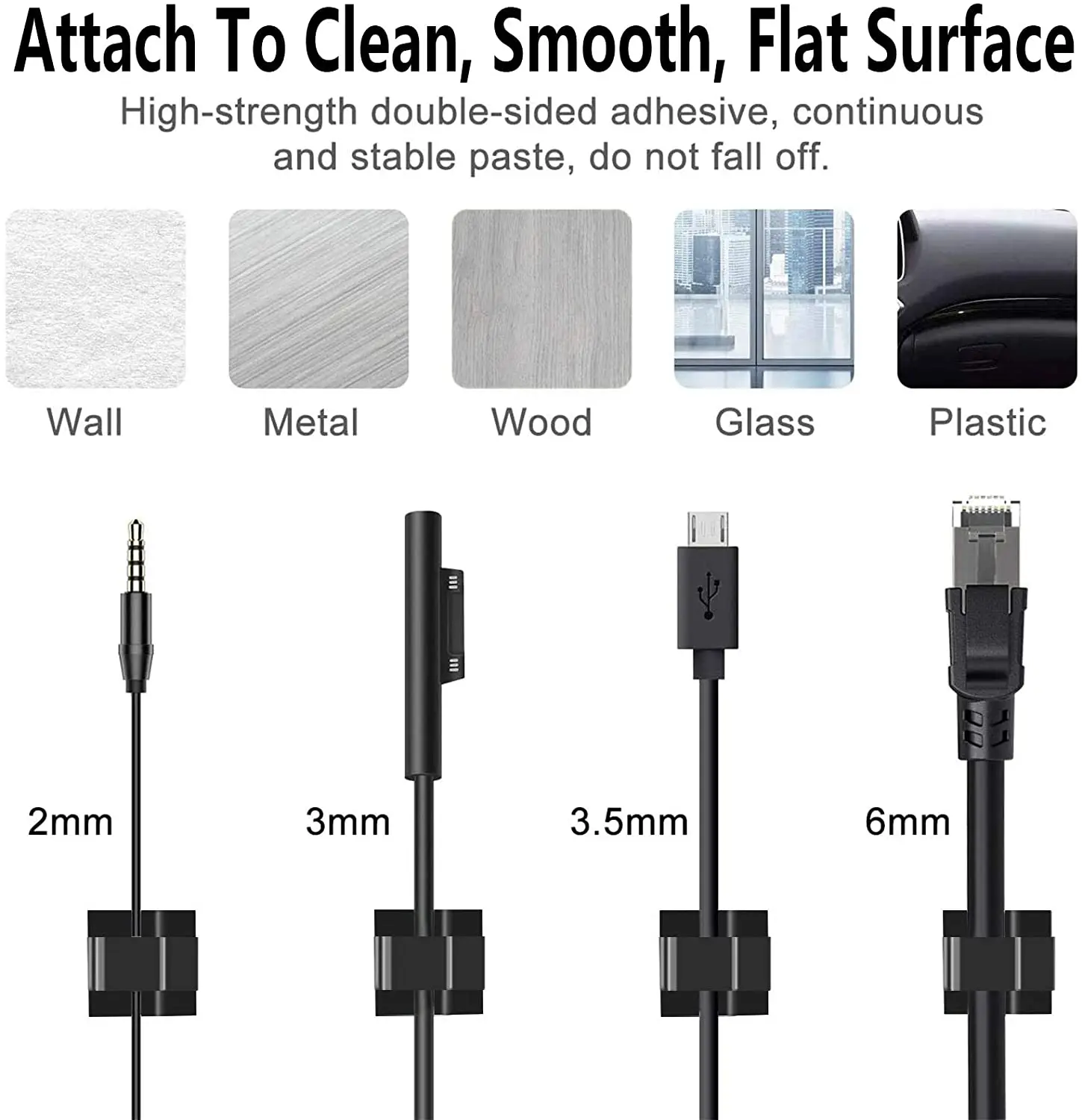 Зажимы-органайзеры для кабеля iPhone, 20 шт.