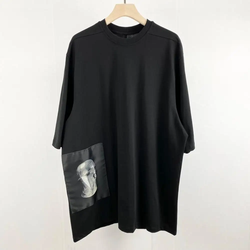 Owen Seak Men Casual T Shirt 100%Cotton Gothic Style Men's Clothing Oversized Tops Tees Summer Women Black Short Sleeve