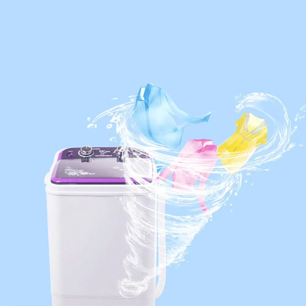 7kg Semi-automatic Washer and Dryer Machine Large Capacity Portable Washing Machine Single Tank Household Clothes Washer