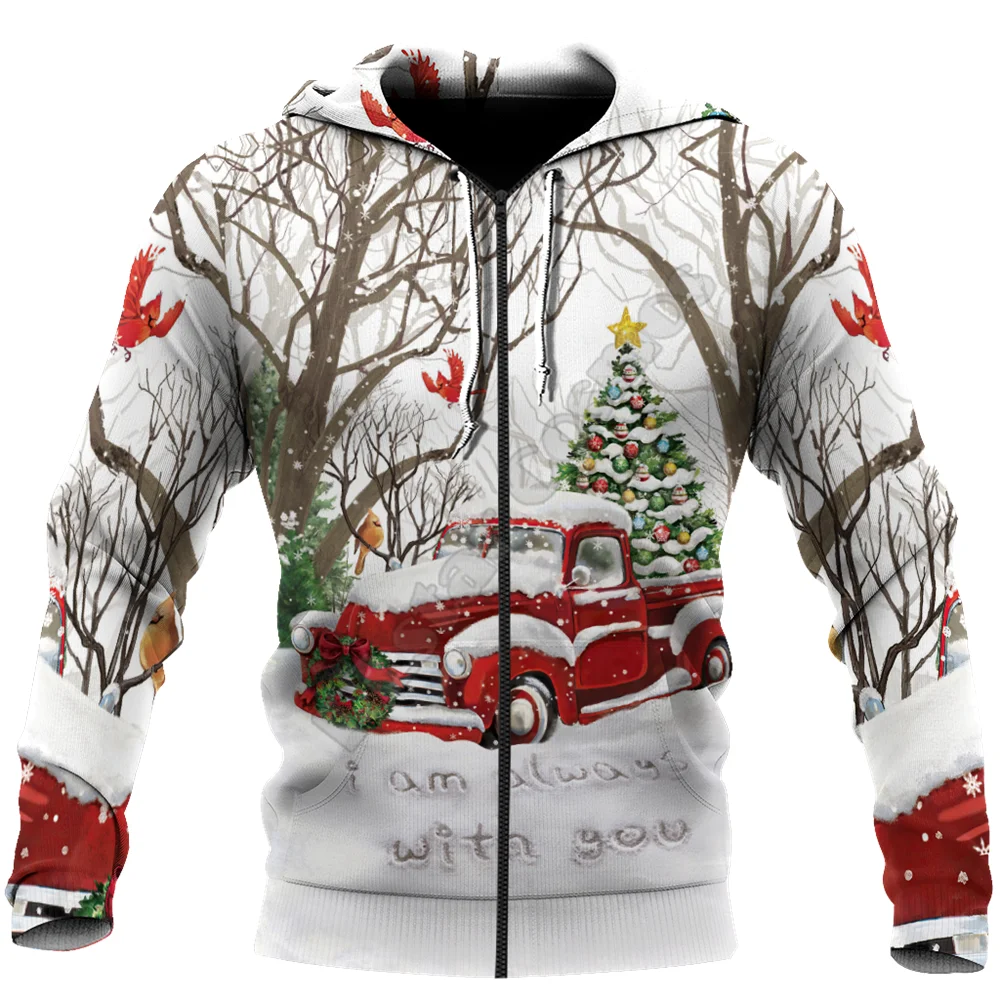 Merry Christmas 3D All Over Printed Hoodies zipper hoodies women For men Funny Pullover streetwear 03